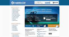 Desktop Screenshot of logisticslist.com