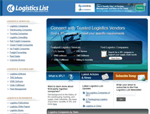 Tablet Screenshot of logisticslist.com